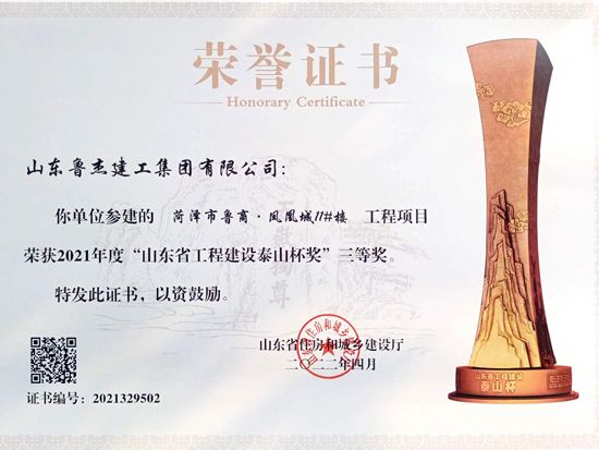 山東省工程建設(shè)泰山杯獎